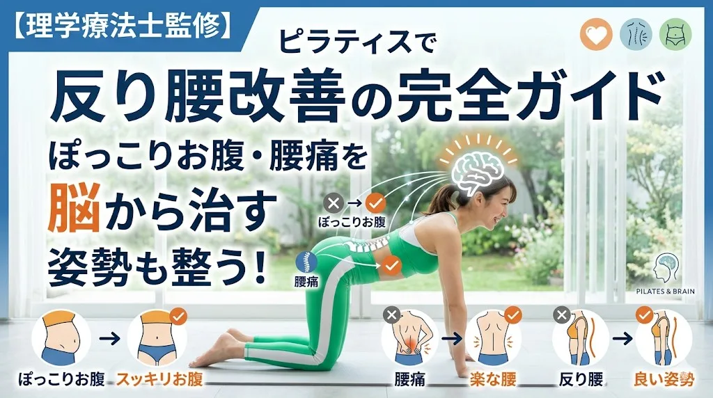 warabi PILATES ピラティス 反り腰改善 ブログ サムネイル